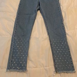 Rhinestone Levi Jeans